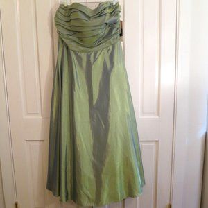 Strapless Peridot Green Gown